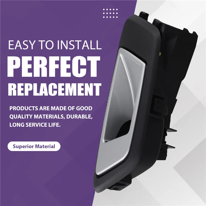 

WO-Car Rear Inner Door Handle Assembly Inner Pull Handle For Ford Fiesta 2009-2014