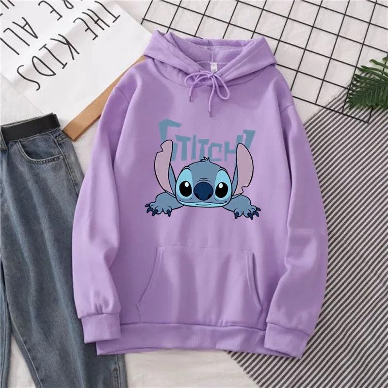 Cute Stitch Women\'s Hoodie Funny Hoodies Printing Cartoon Graphic Sweatshirt Women Harajuku Tops Oversized Autumn Clothes