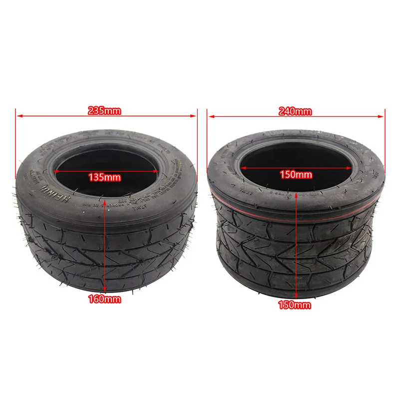 Gratis Verzending 10x6.00-5.5 Voor Kleine Harley Motorfiets Tubeless Banden 5.5 Inch Elektrische Voertuig Wiel Motor Speciale Vacuüm Banden