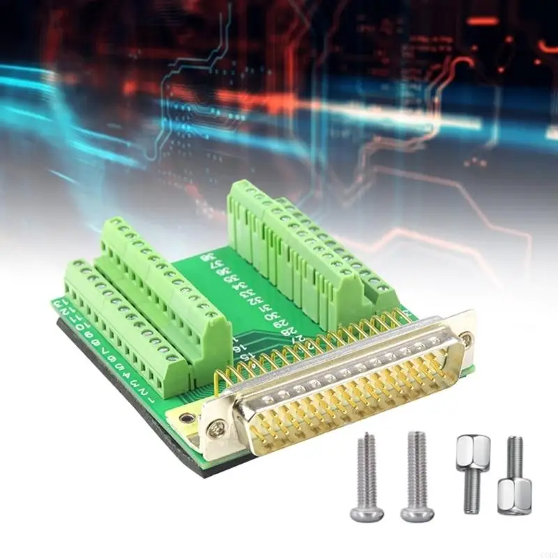 CORA DB50 50Pin Female Male Connector DB50 50Pin Terminal Adapter Terminal Board Adapter Module with Screw Fastening view 2