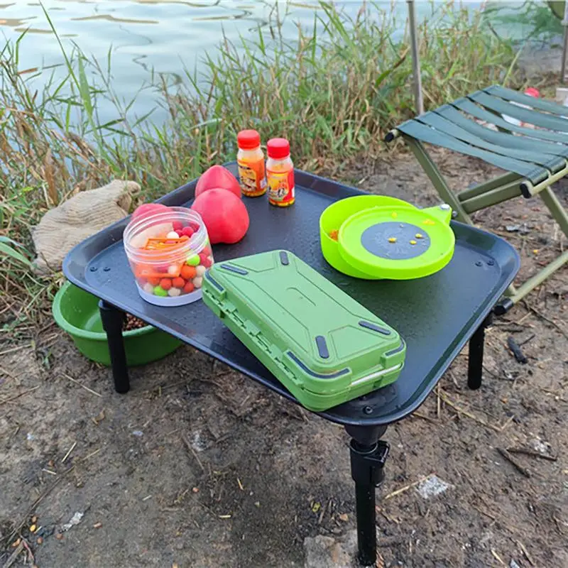 Portable Folding Table Sturdy Height-Adjustable Camping Tables Folding Table Lightweight Picnic Table Camping Furniture Easy