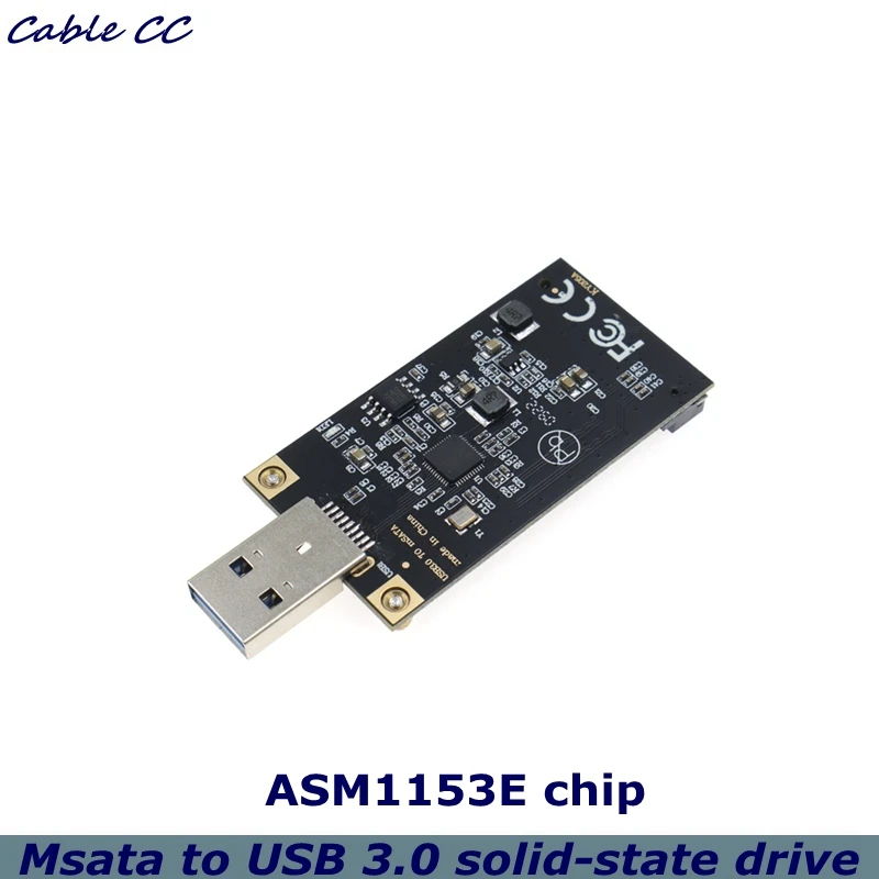 Adaptador mSATA a USB 3.0 – Conversor SSD Plug and Play Alta Velocidad