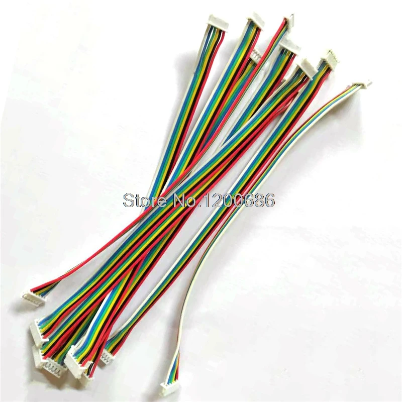 

JST1.25 Ribbon Cable 150MM 28AWG 2P/3P/4P/5P/6 Pin JST 1.25MM Female Double Connector with Wire