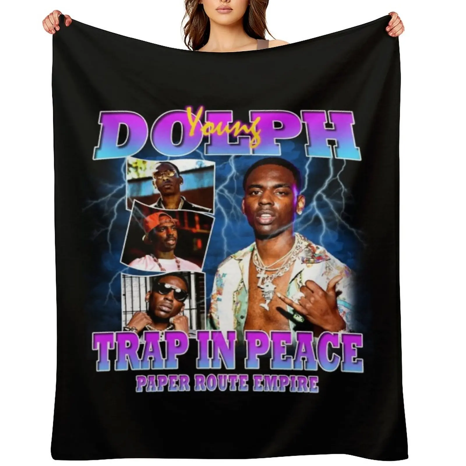 

Young Dolph Throw Blanket Blankets For Sofas Nap Designers Moving Blankets