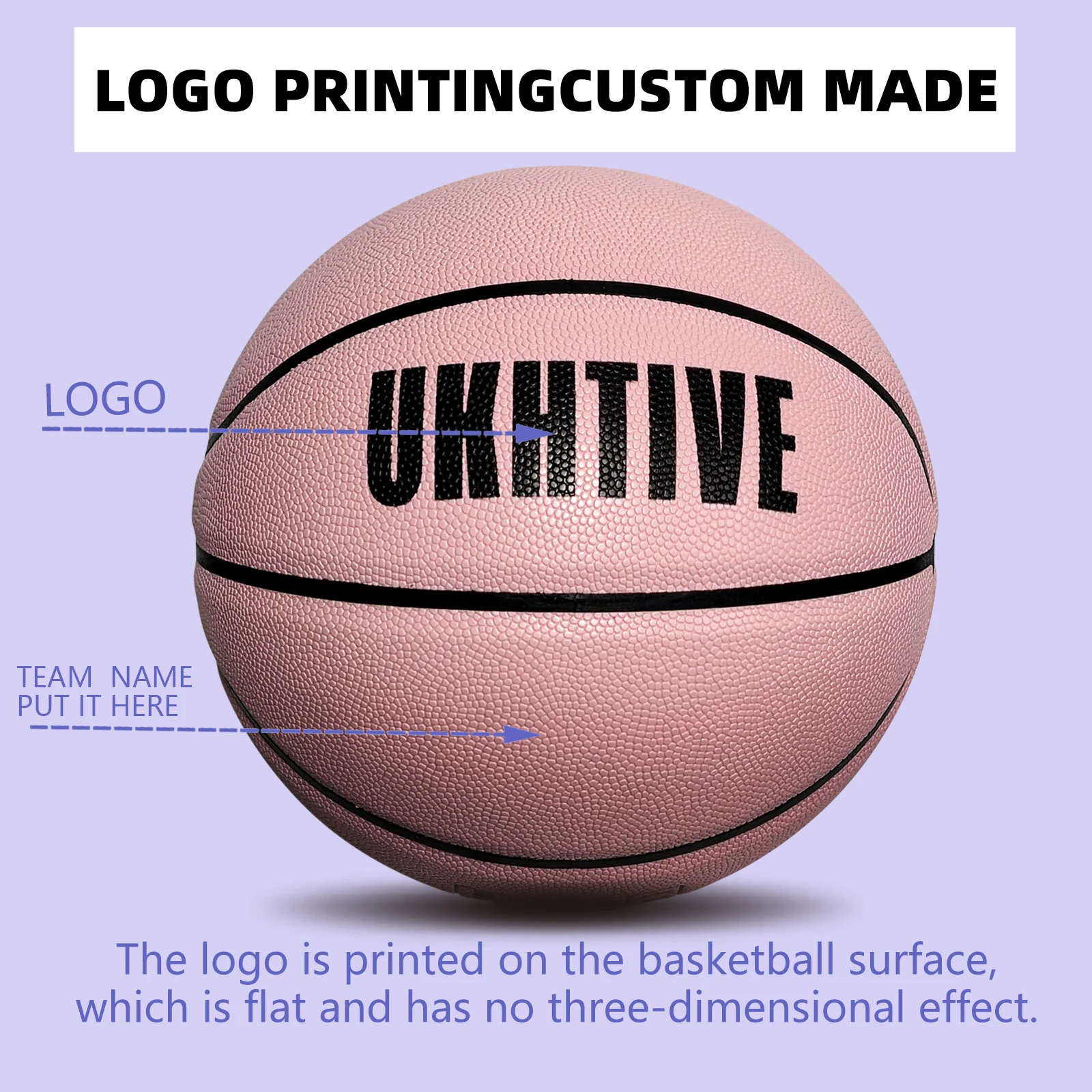 Customized Colors Various Logos And Photos Standard Composite Leather In&Outdoor Basketball For Men Women Team Ball High Quality