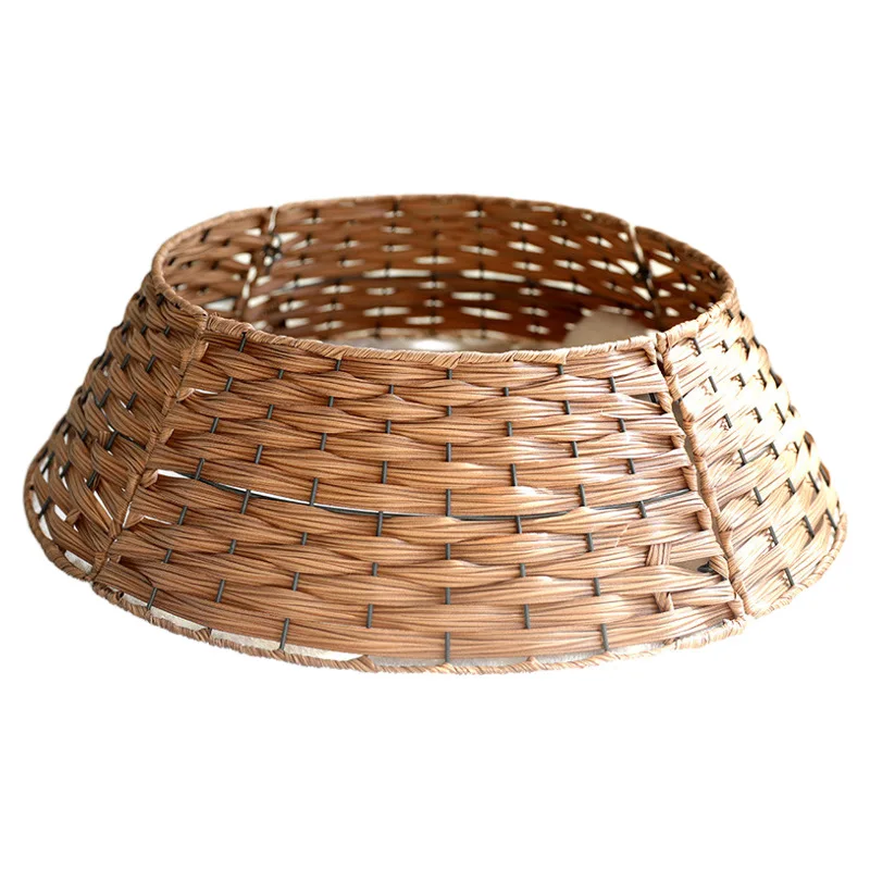 

Hand-woven Christmas tree parts fence tree shopping mall skirt scene decoration arrangement base around Christmas