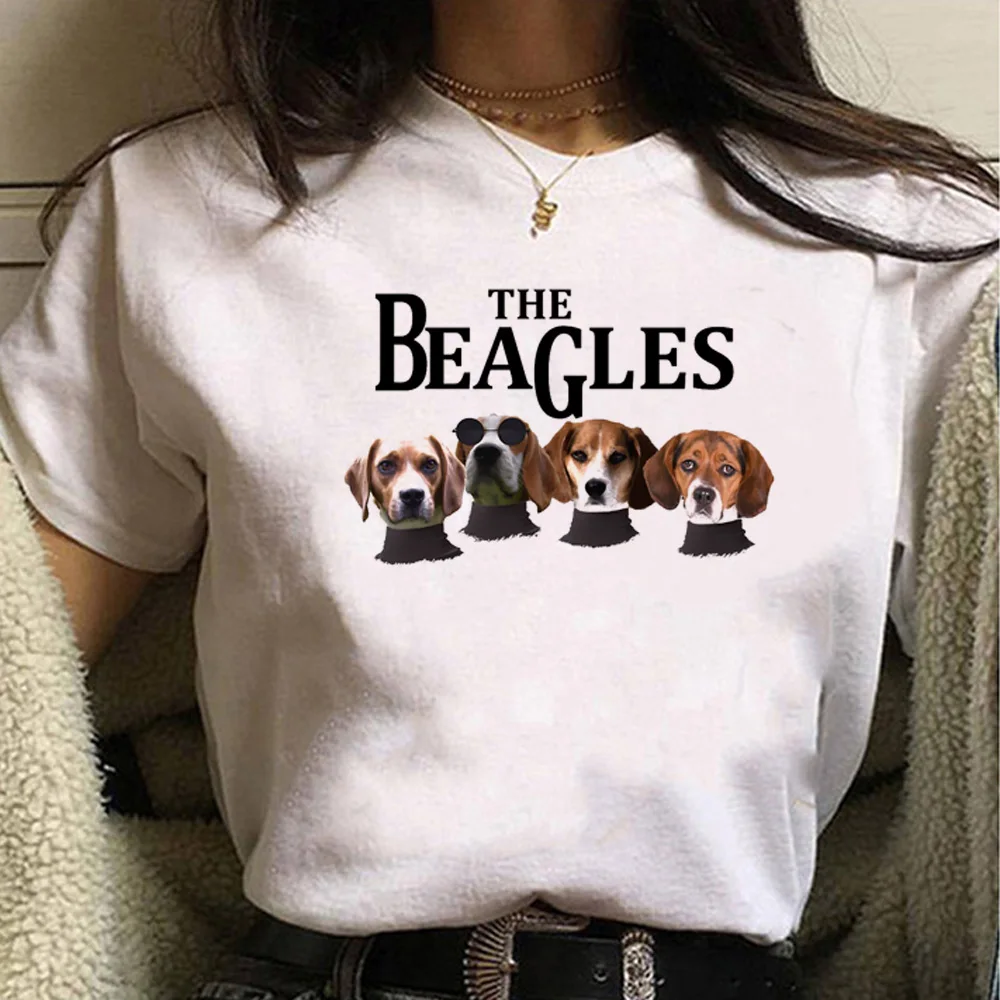 Beagle t shirt kobiety grafika bluza z nadrukiem anime dziewczyna streetwear anime odzież w stylu harajuku