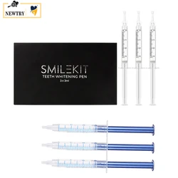 Dentes branqueamento Gel com Boutique Gift Box, 44% Peróxido, Carbamida Gel Seringa, Dental Dental Bleach, Oral Hygiene Care Pen