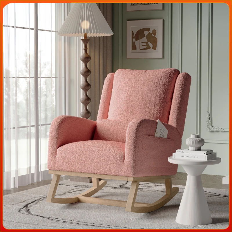 Sillón Reclinable Comanlai, Individual, Tapizado en Tela Afelpada, Apto para Salas de Estar y Dormitorios