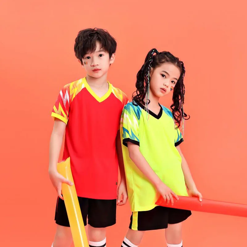 Custom Men Children Survetement Football Shirts Kit Sets Boys Girls Soccer Training Uniforms Women Children Team Football Jersey