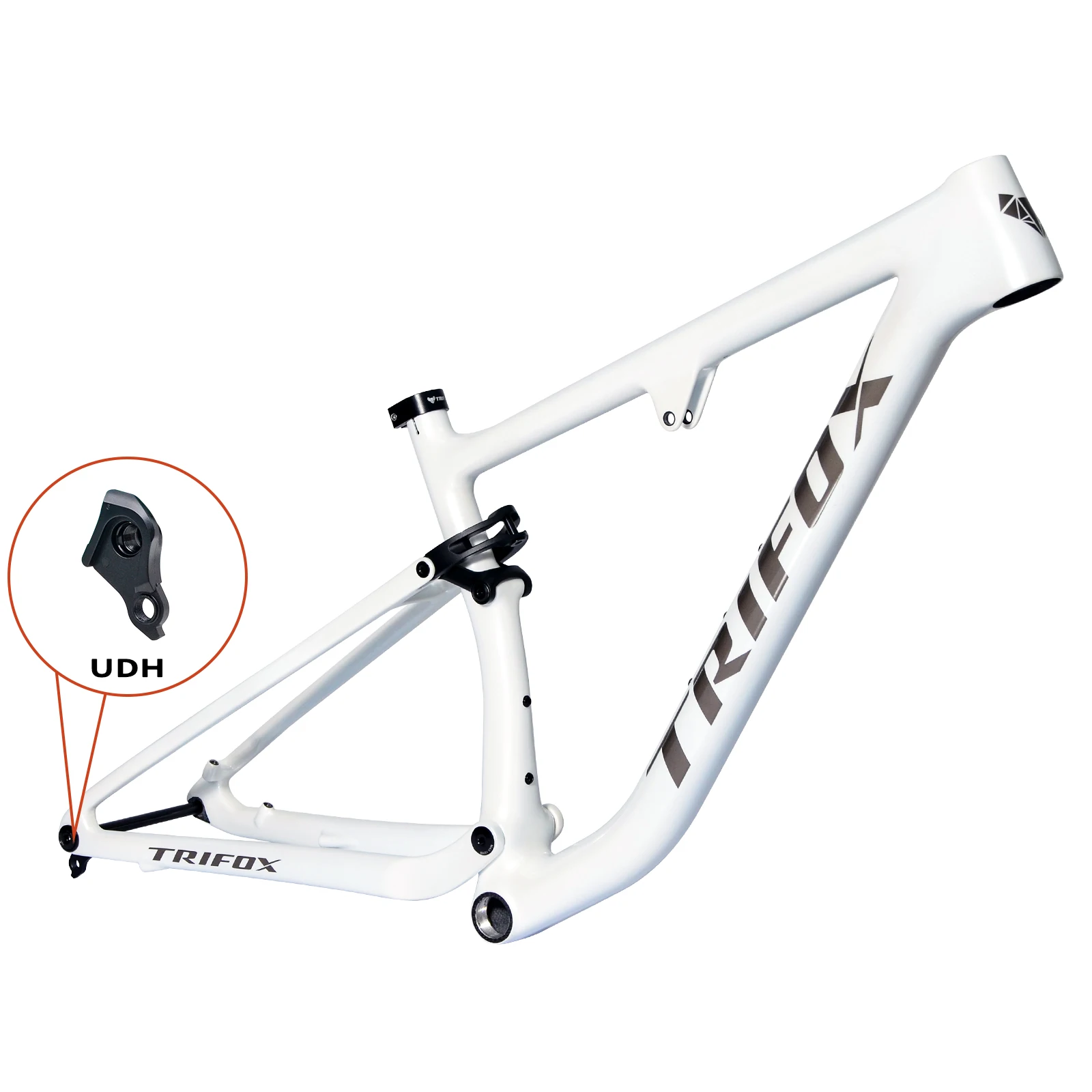

Trifox Light Weight Full XC Suspension Carbon 29er MTB Mountain Bicycle Frame Trail II Pro