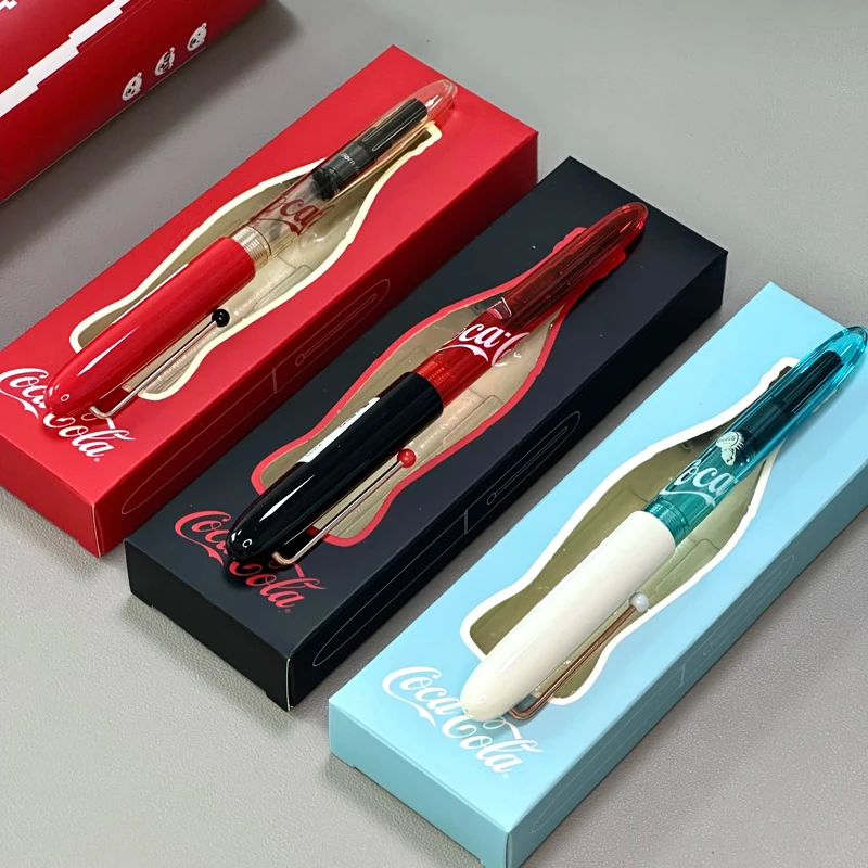قلم حبر ريترو محدود من KACO "Coca-Cola"، طرف متخصص من EF Nib، قلم ملون للكتابة والخط والقرطاسية عالية الجودة #6