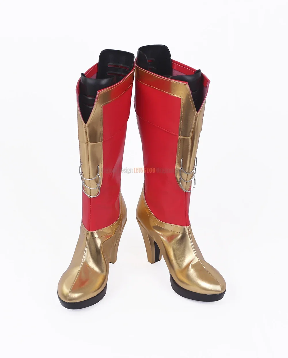 Terra Branford Cosplay Final Fantasy6 Terra Branford Cosplay Shoes Red Boots High Heel Custom Made for Men and Women