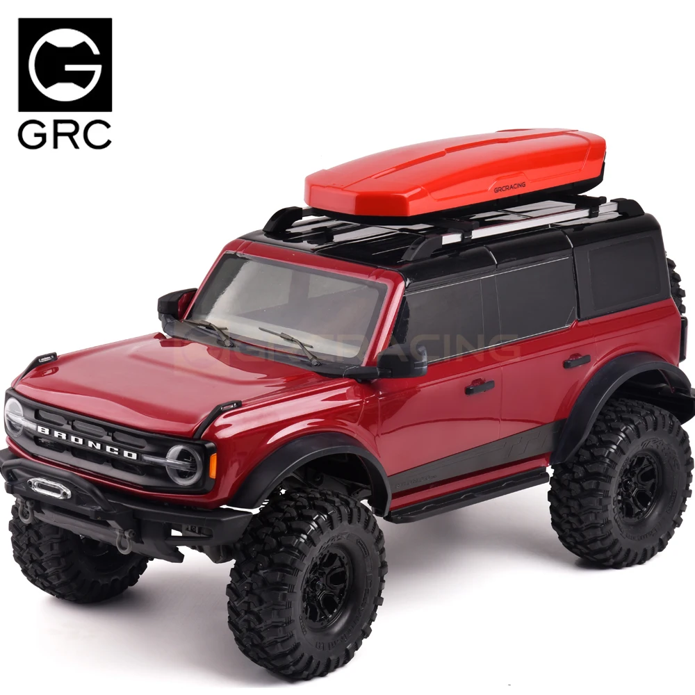 GRC 1/10 Scale Roof-box w/Rack Luggage Roof Rack Holder Bar with Rail Bar #B for TRX4 TRX6 Benz Bronco Axial SCX10 90046 #G172Y