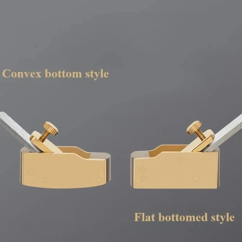 Manual planer, hand tool, woodworking tool, brass convex flat bottomed violin blade planer, woodworking planer blade