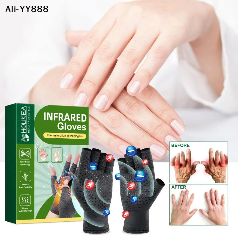 【YY88】1 Pair Compression Arthritis Gloves Wrist Support Practical Circulation Gloves Daily Activity Health Care Accessory
