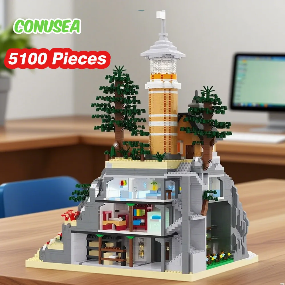 

Lighthouse Building Block Toy 5100 Pieces Diy Brick Construction Education Toys Games Children Kids Boyfriend Girlfriend Gifts