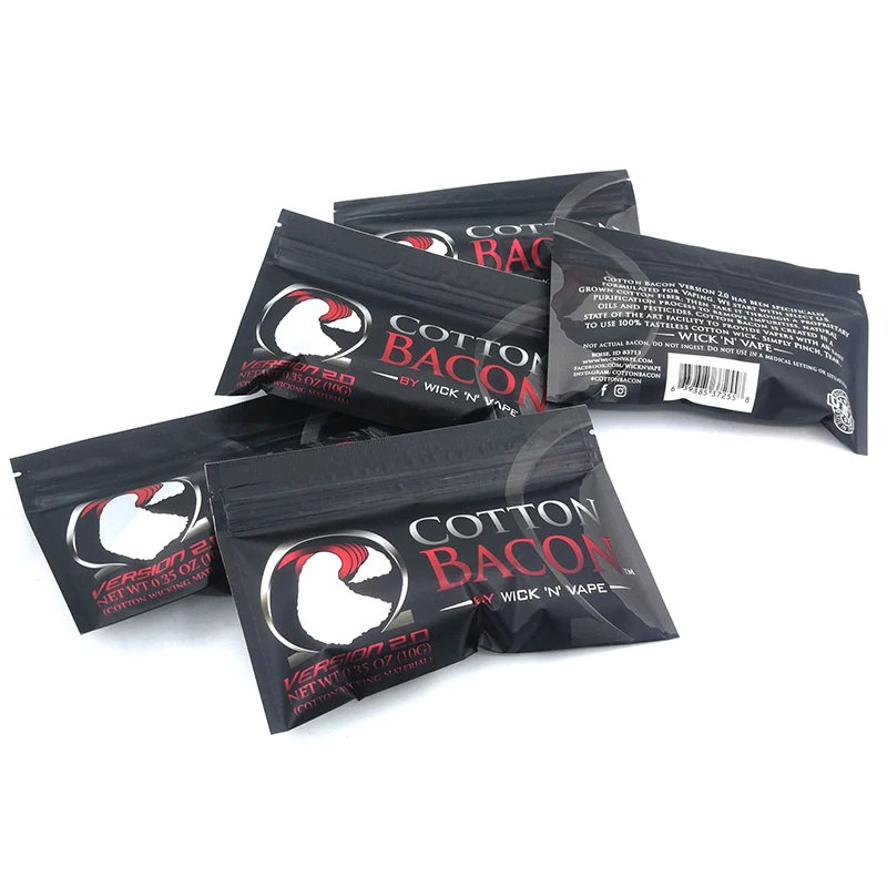 10Pcs/pack For Zeus X RTA Kylin BSKR Dead Rabbit Profile Mesh RDA RTA 100% 2.0 Organic Cotton Bacon Protable Prime Cotton