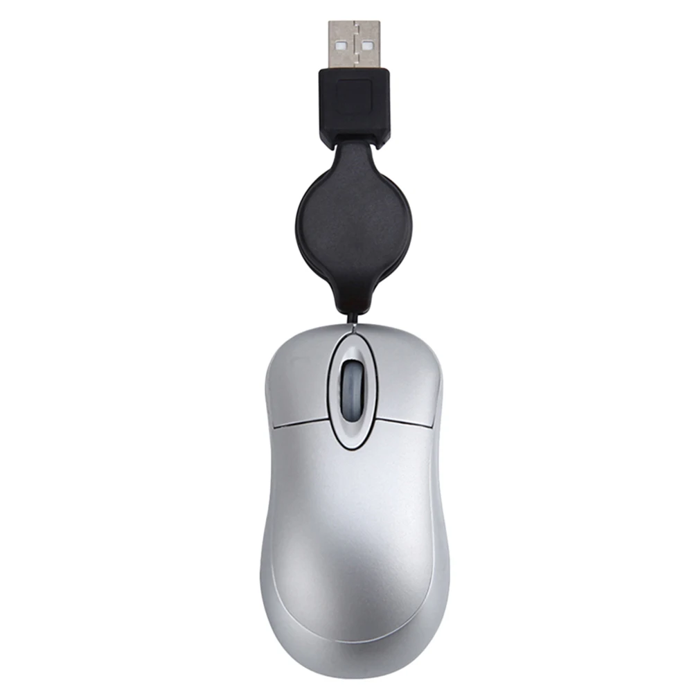 

Ergonomic USB Mouse Small Notebook Laptop Wired Mice Travel Lightweight Compact Portable 1600DPI Resolution
