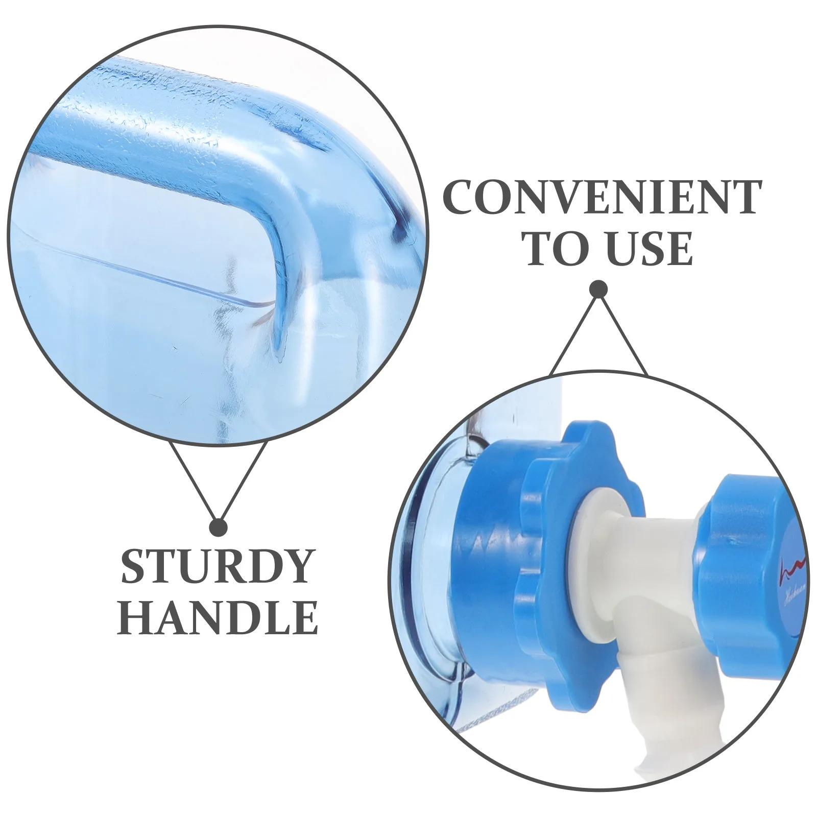 

Portable Bucket Outdoor Water Storage Container Camping Containers Large-capacity Food Grade PC Liquid with Tap
