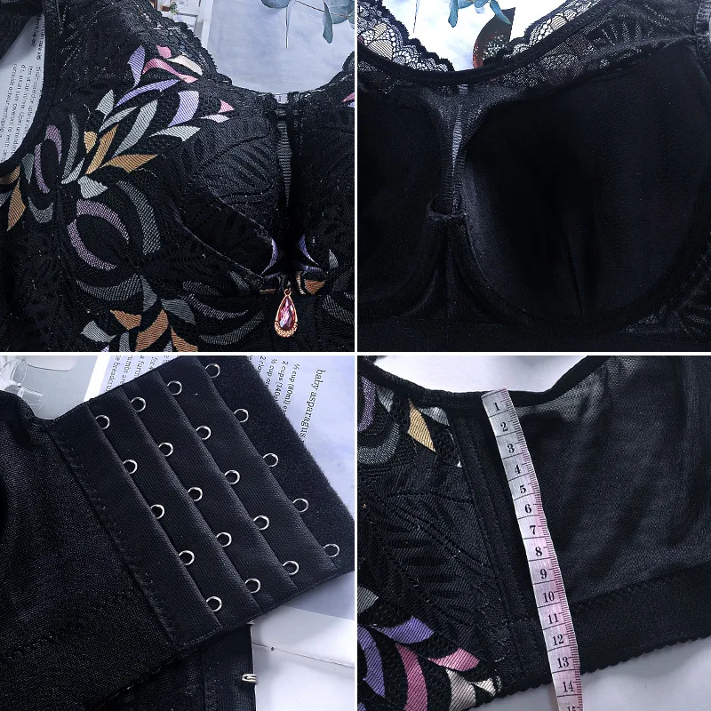 Large Cup Bras for Women Strapless Bra Plus Size Bra Resistant and Anti Slip Women\'s Underwear Pendant Bralette Lace Lingerie