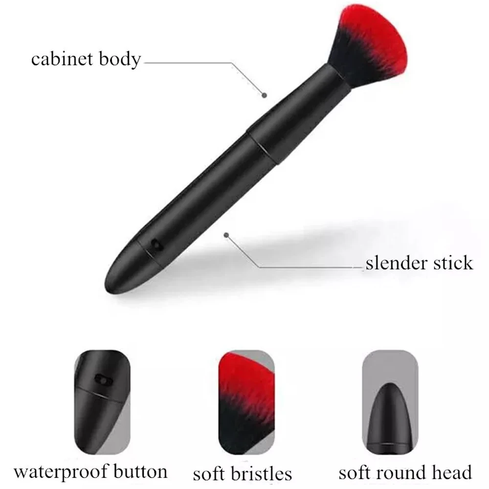 New Vibration Cosmetics Makeup Blending Brush with 10 Vibration Frequencies For Quick Makeup Electric Makeup Puff Applicator