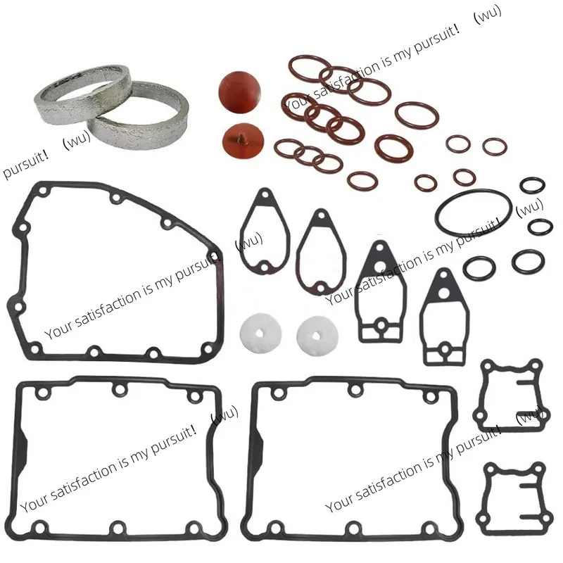 Rocker Box Tappet Cover Exhaust Gasket Ring Seal Kit Set For Harley TWIN CAM ROAD KING 1999-2000 2001 2002-2017 SOFTAIL FAT BOY