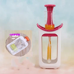 Squeeze Food Station Homemade Baby Food Dispenser Bags Food Maker Set Storage Packing Machine Juice Puree Pack Feeding Pouches