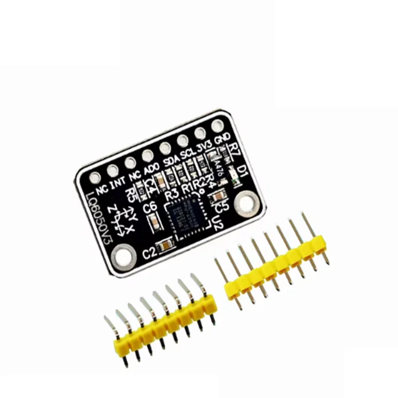 1PCS GY-521 MPU6050 6DOF IMU Sensor Module Three-Axis Accelerometer & Six-Axis Gyroscope 3D Angle Sensor