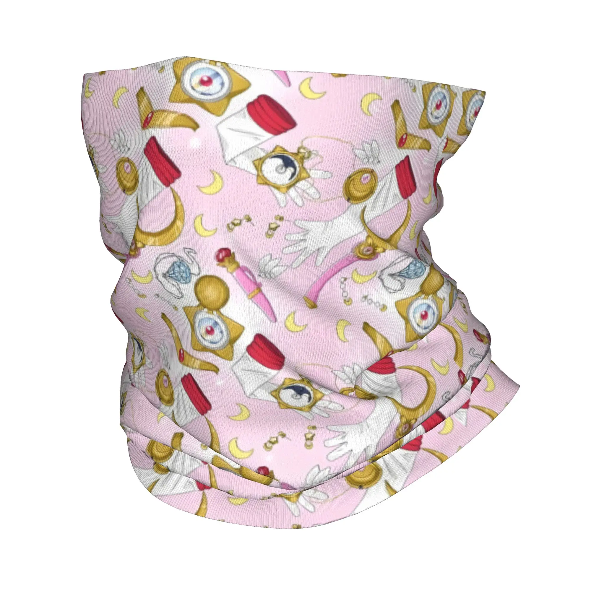 {designName Bandana Neck Gaiter Windproof Face Scarf Cover Women Men Cartoon Girl  Headband Tube Balaclava