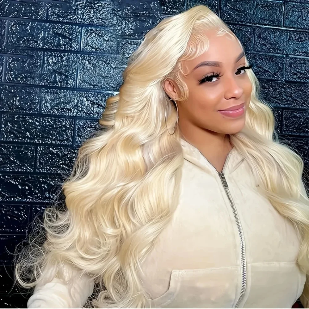 13 × 4 الجسم موجة 30 34 بوصة الدانتيل الجبهة الباروكات شعر الإنسان شقراء 220 الكثافة قبل قطعها الدانتيل الشفاف شعر مستعار أمامي للنساء 613