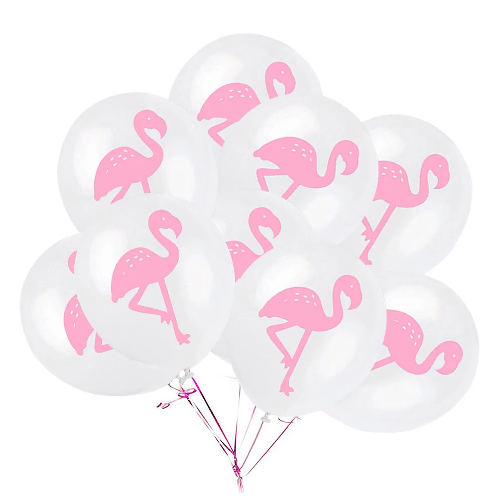 

10pcs 12Inch Flamingo Balloon Latex Party Decoration Balloons For Wedding Birthday Hawaii Luau Summer Festival Holiday Event