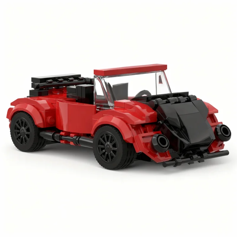 225 pièces MOC 8 Wide VW Beetle Convertible Version Modèle de Jouet Blocs de Construction Architecture Cadeaux de Noël Idée Cadeau d'Anniversaire DIY pour Enfants