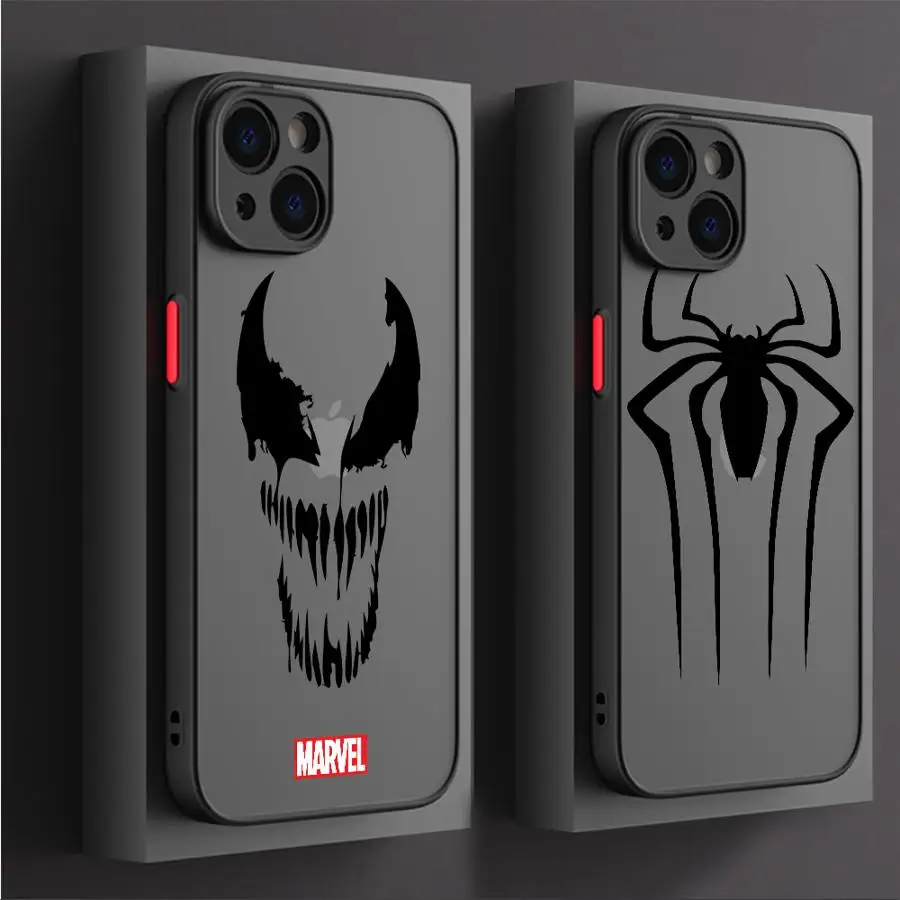 Marvel Spiderman Ironman Case for iPhone 13 14 15 16 Pro Max 14 Plus 15Pro Shockproof Armor Cover image 5
