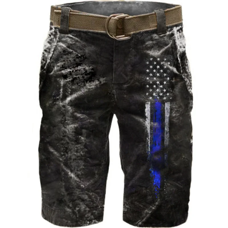 2024 Herenshorts, Jeans, Straatkleding Zijzakken, Vintage Shorts, Transparante Losse Denim Shorts, Heren Zomer Nieuwe Stijl