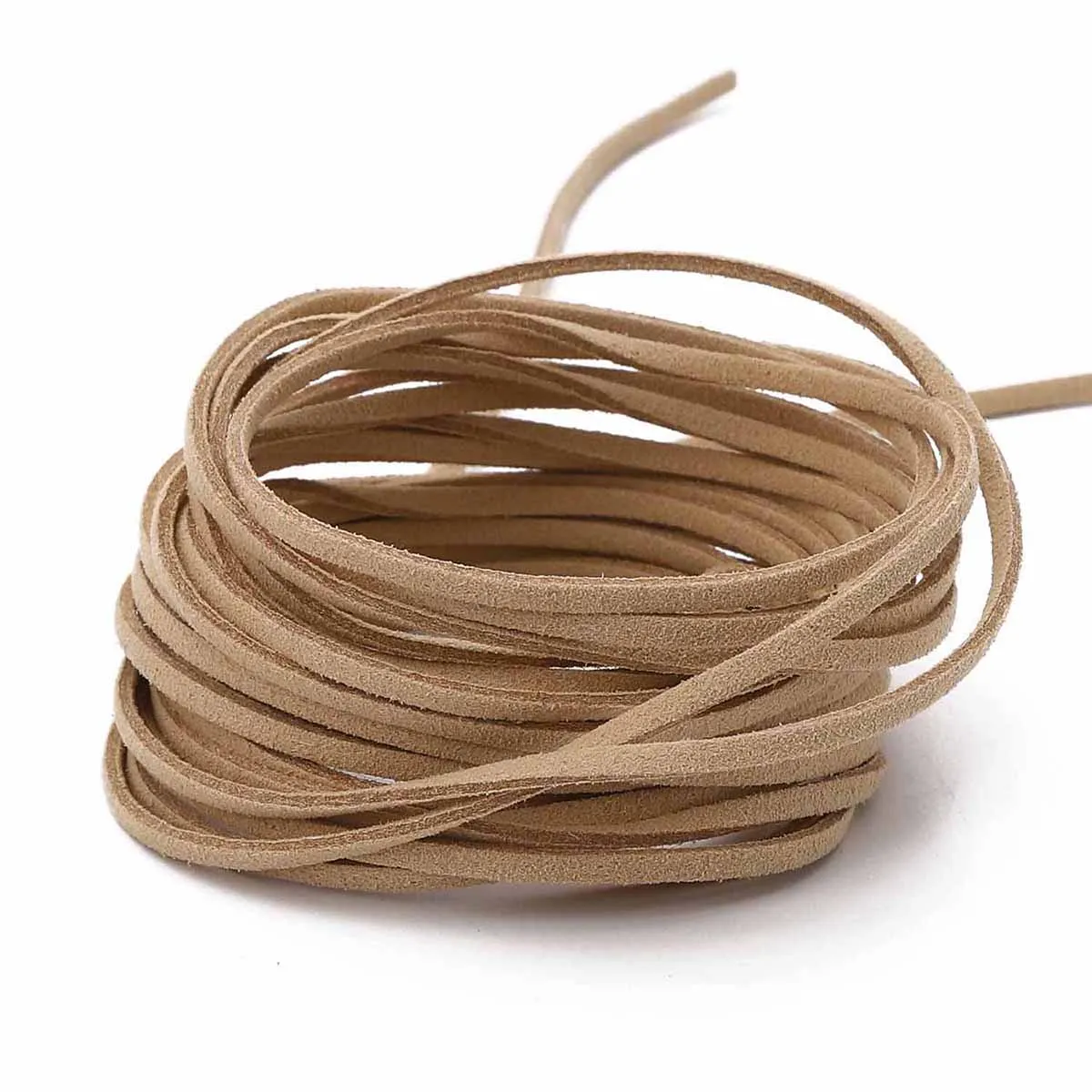 3mm Flat Double Sided Suede Cord for DIY Beading