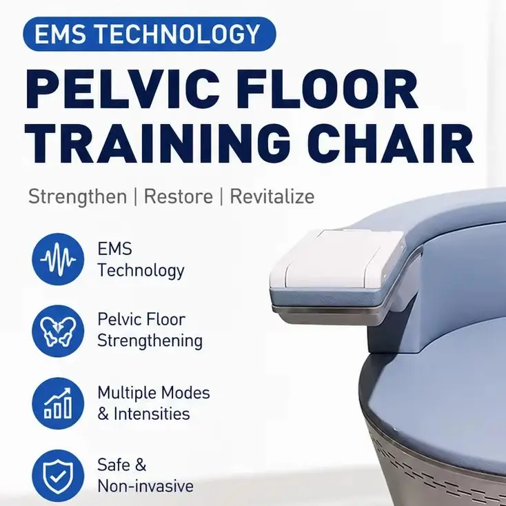 Pelvic Floor Muscle Training Chair EMS Electromagnetic Pelvic Strengthening Machine Home Fitness Exercise Body Care Device