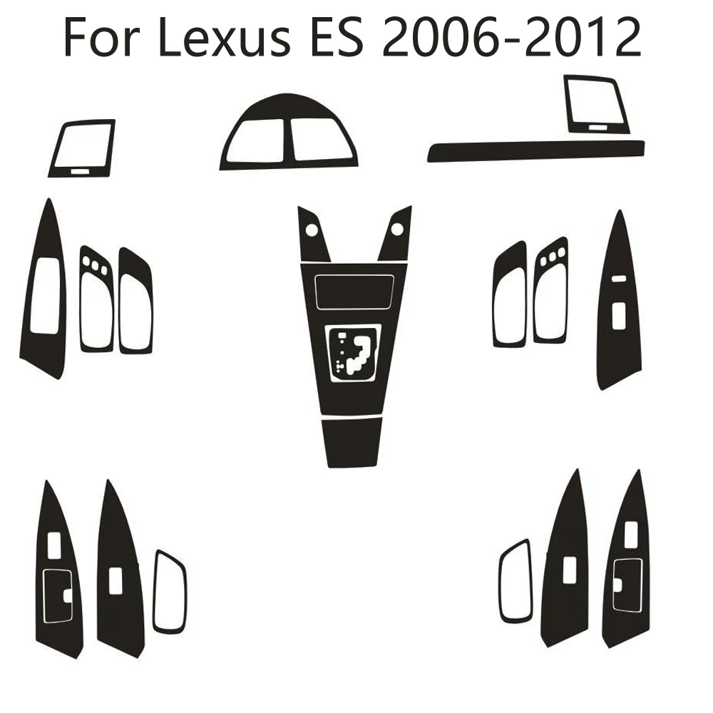 

For Lexus ES 2006-2012 Car-Styling 3D/5D Carbon Fiber Car Interior Center Console Color Molding Sticker Decals Parts