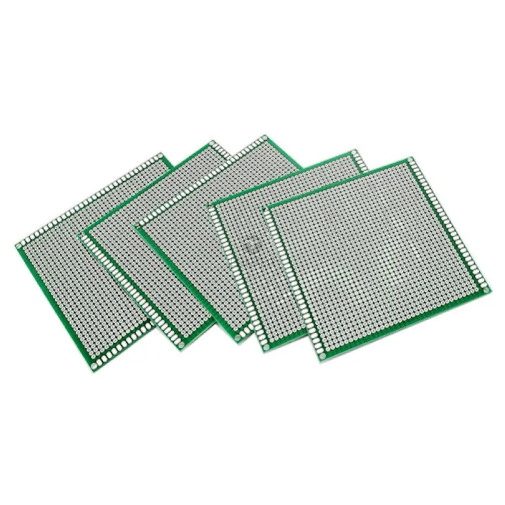 Double-sided Spray Tin Plate 13*14cm PCB Circuit Board Green Oil Glass Fiber Universal Board LT00130