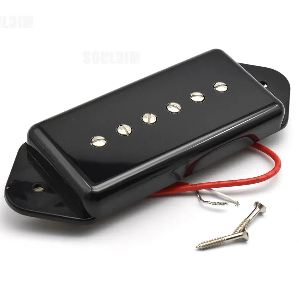 Dog Ear Black P90 Alnico 5 High Power Sound Dog Ear Neck BRIDGE Pickup Soapbar Guitar Pickups