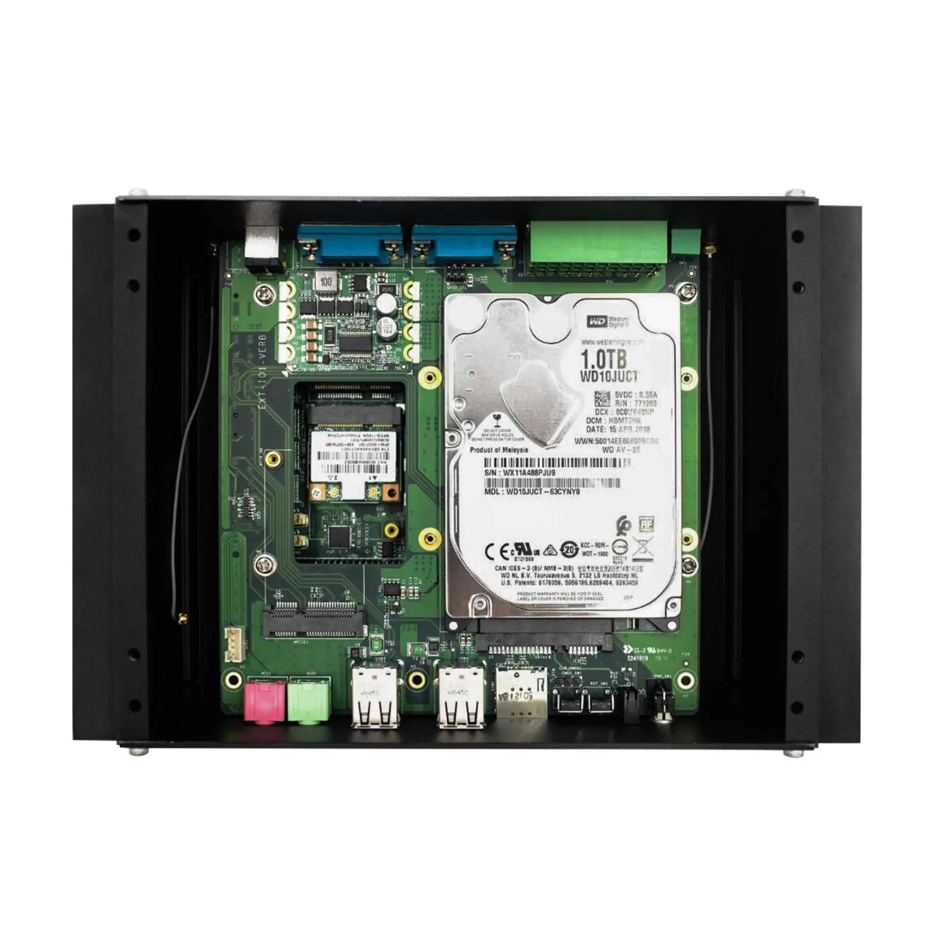 7200U 7500U 8550U Core I7 Industrial Fanless Mini Pc 2 Lans Phoenix Terminal Industrial Embedded Computer PC