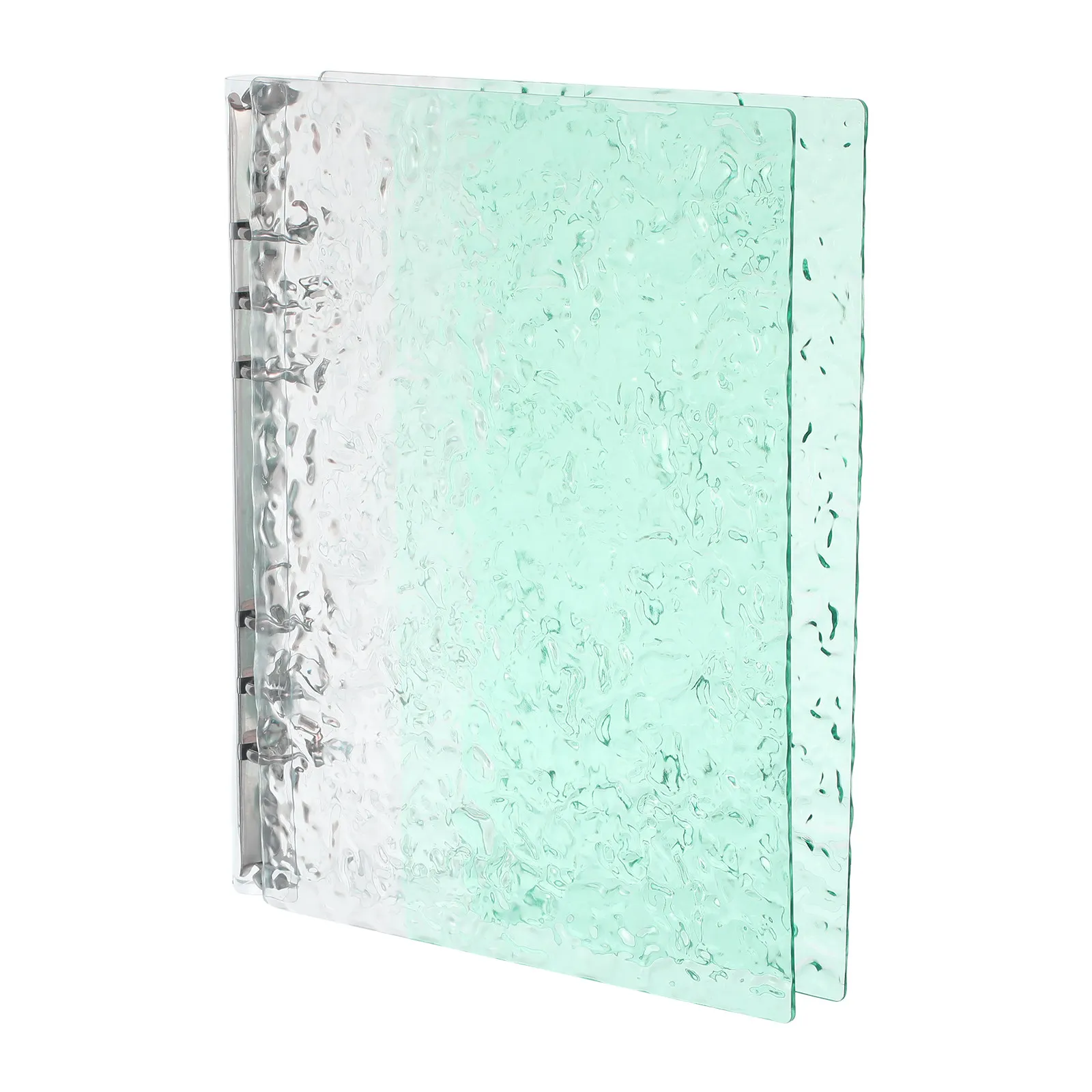 A5 6 Hole Binder Cover Colorful Stone Pattern Plastic Refillable Notebook Organizer Planner Journal Office Document Storage