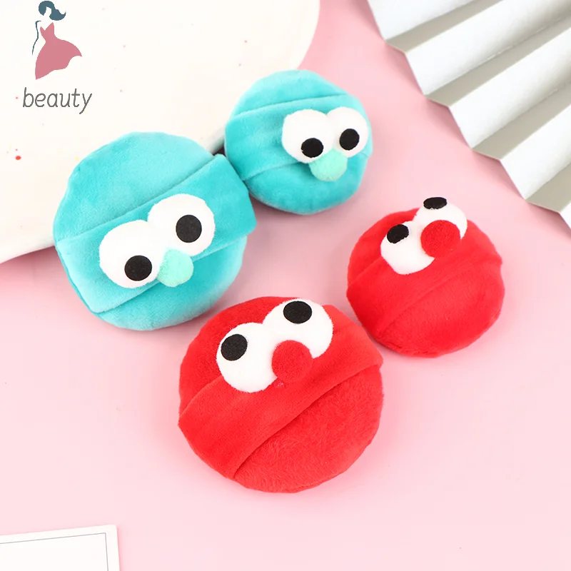 Cartoon Big Eyed Monster Makeup Cosmetic Puff Cute Cartoon Puff Portable Soft Cosmetic Puff Women Make Up Tools