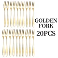 20pcs Golden Fork