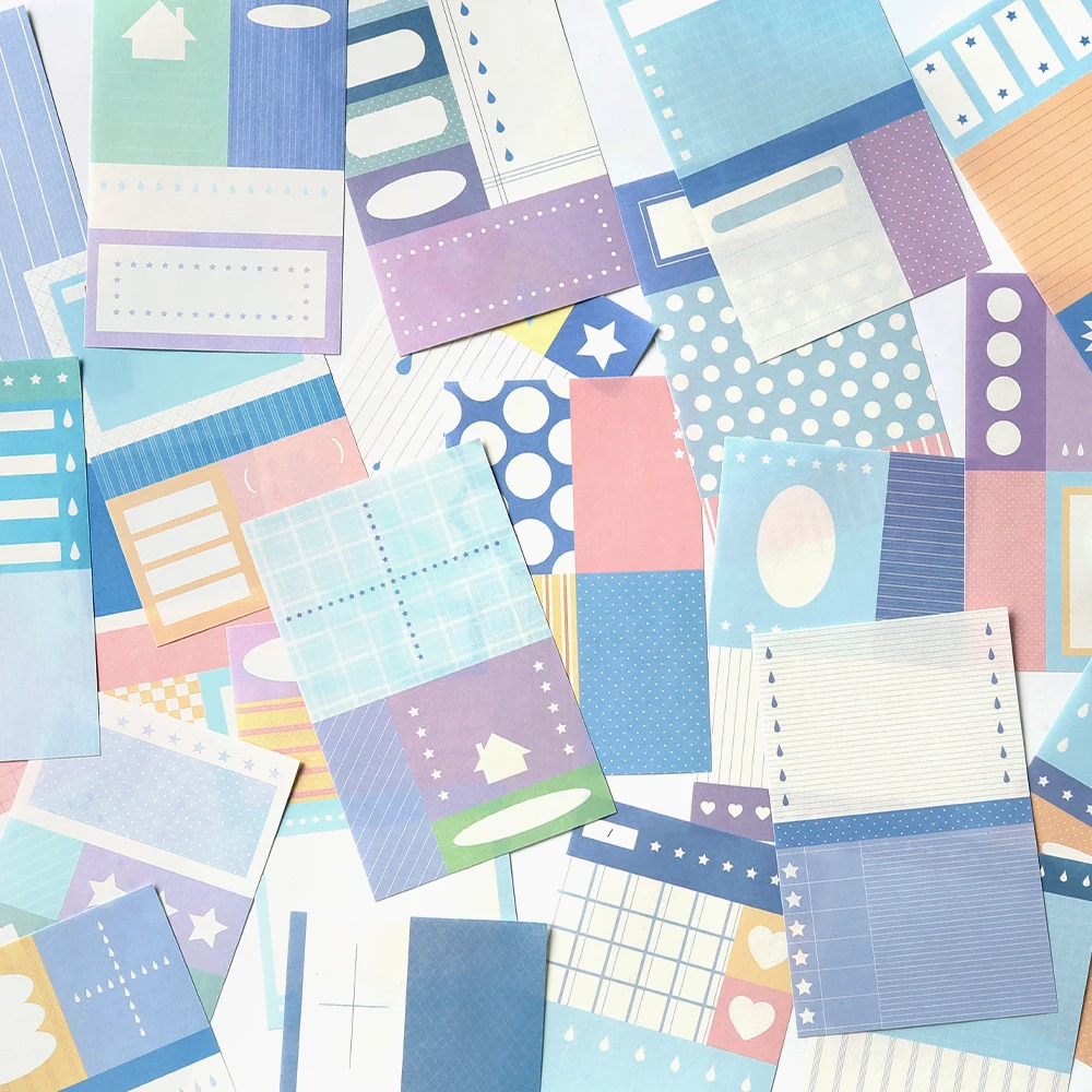 Estilos INS, 50 hojas, papelería coreana creativa, Bloc de notas, diario fresco para estudiantes, papel para álbum de recortes DIY, suministros de oficina