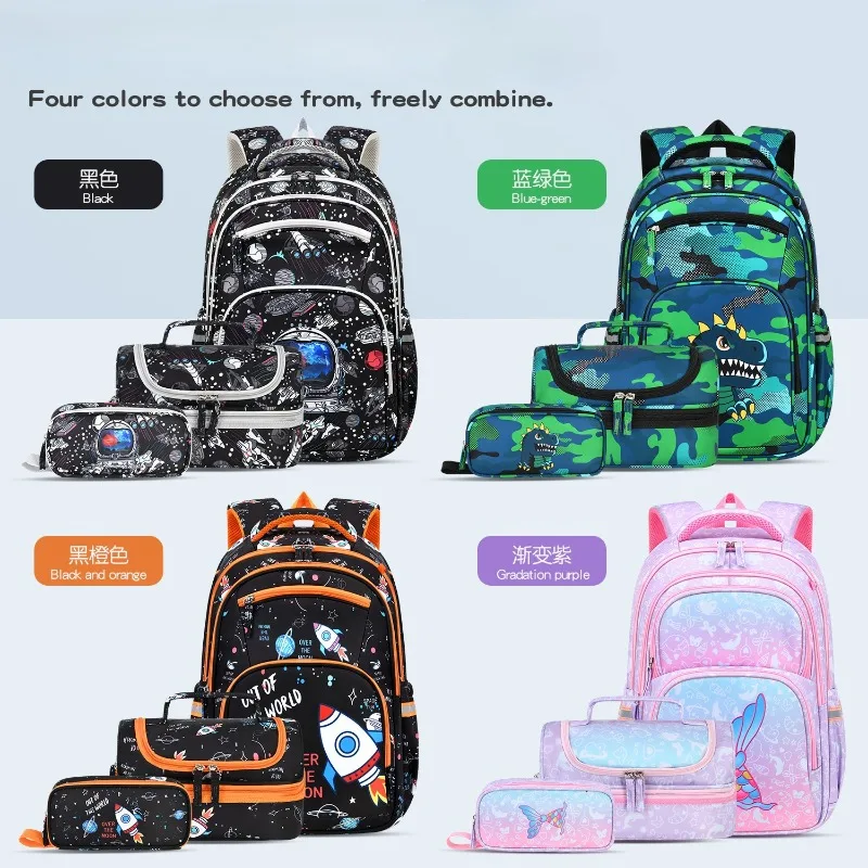 mochilas-escolares-nuevas-para-ninos-y-ninas-gran-capacidad-ligeras-y-economicas—juego-de-tres-piezas-para-3º-a-6º-grado