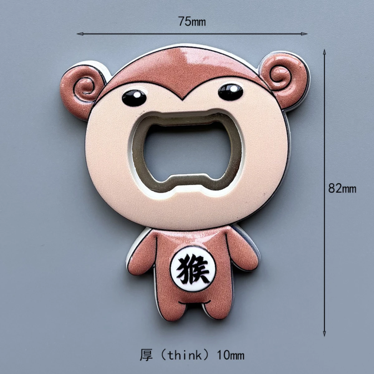 Twelve zodiac resin bottle opener refrigerator with dragon, tiger, cattle, horse, snake, the Year of the Loong animal magnet