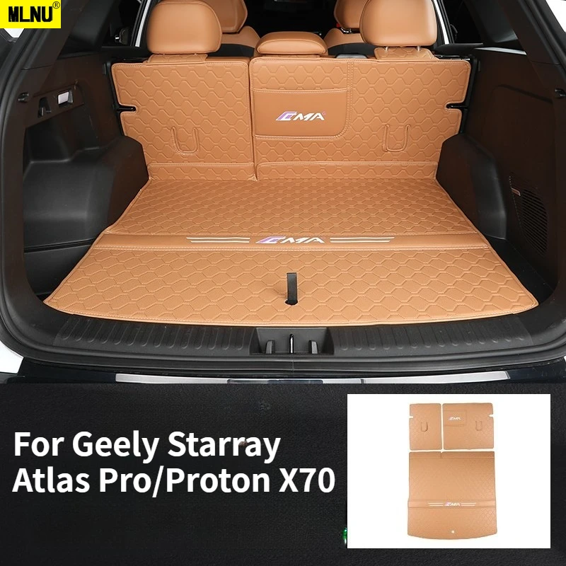 

Trunk Mat For Geely Starray/Atlas Pro/Proton X70 Accessories 2024-2025 Full Surround ,Leather/Full Protection/Non-Slip