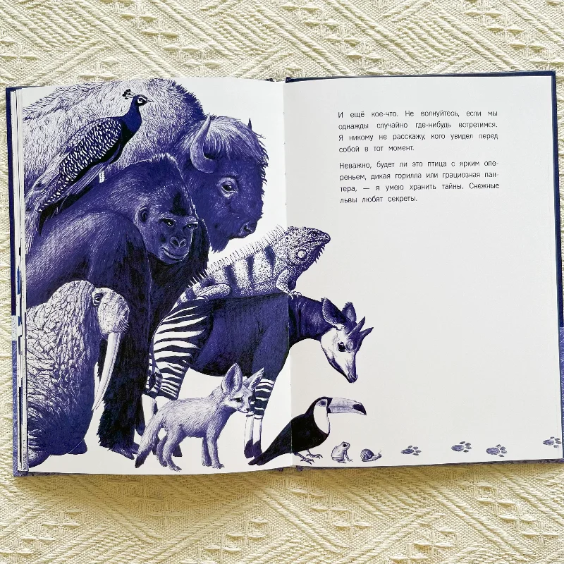 Russian Original Snow Lion Picture Books for Emotional Growth and Russian Language Learning for Beginners Book