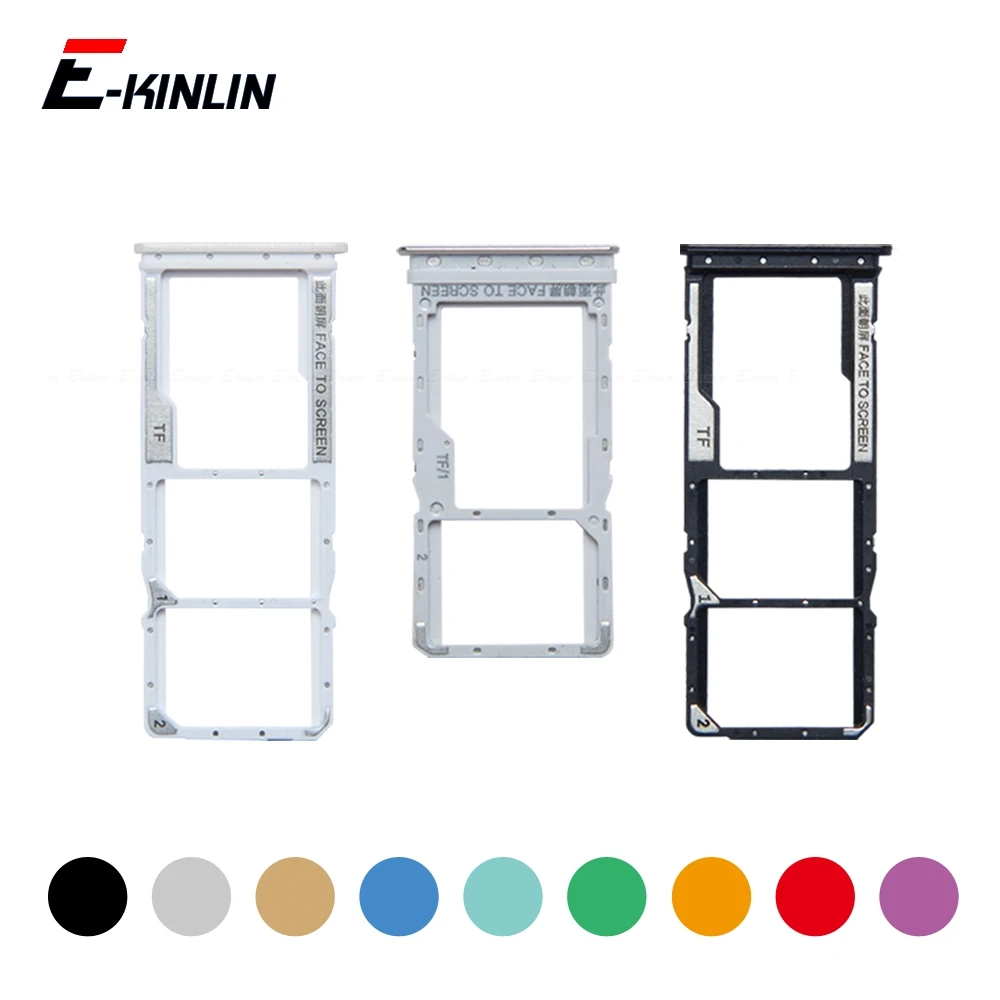 

Sim Card Micro SD Card Tray Socket Holder Slot Container Connector Adapter Reader Parts For XiaoMi Redmi Note 9S 9T 10S 10T
